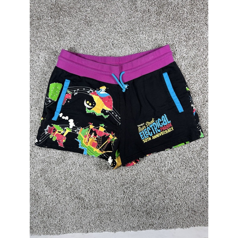 Disneyland The Main Street Electrical Parade 50th Anniversary Women's Short sz L